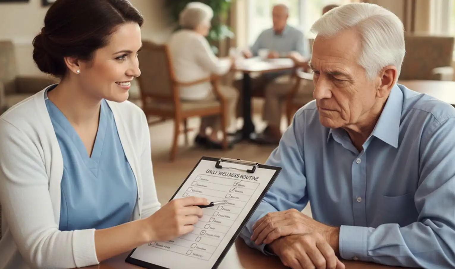 Community connector supporting a client in the community